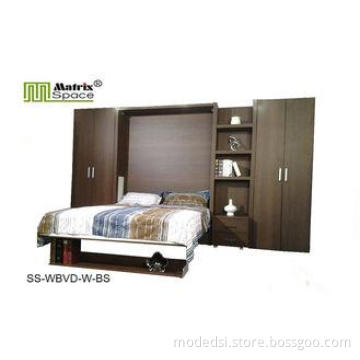 Queen soft Foldable disappearing wall beds Home Bedroom Fur